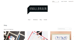 Desktop Screenshot of knallbraun.com