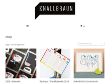 Tablet Screenshot of knallbraun.com